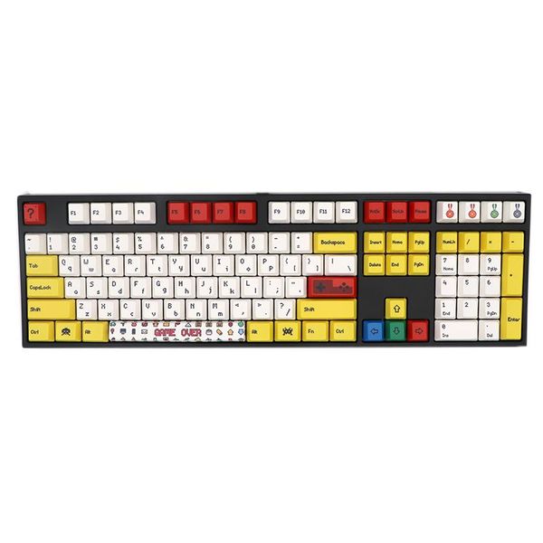 

keypro aegean sea/dawn/pixel time/night/rune 108 keycap dye sublimated font for wired usb mechanical keyboard mx switch keyboards