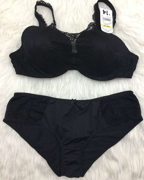 

lace thin cup bra large size suit, Red;black