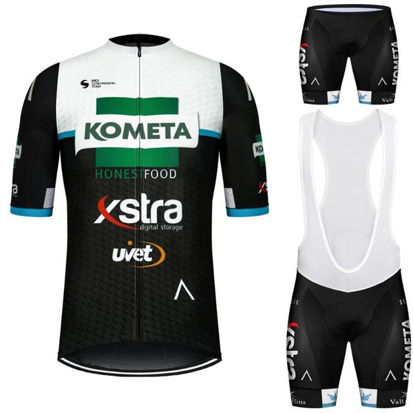 

pro team kometa cycling jersey set men's clothing mountain road bike shirt suit bicycle bib shorts mtb maillot culotte racing sets, Black;blue