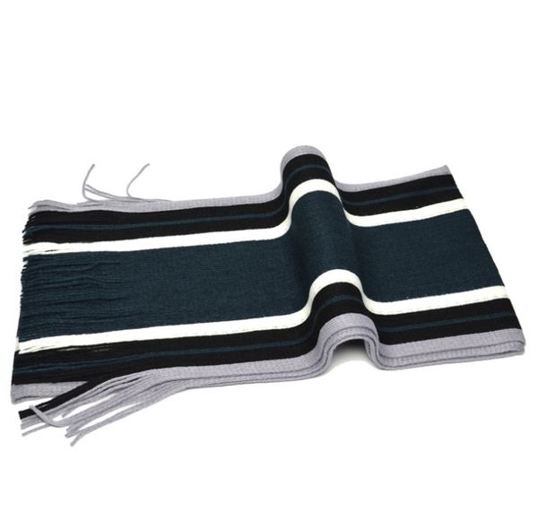 

warm knitting wool scarf lovers autumn winter european and american men, Blue;gray