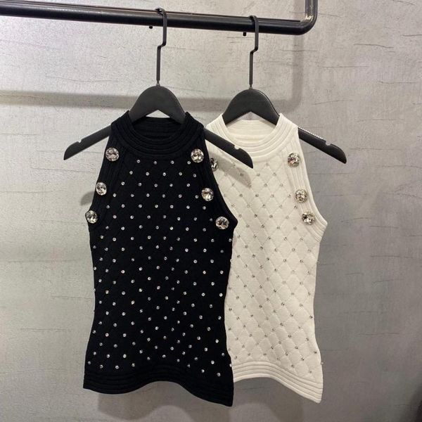 

autumn women diamonds plaid jacquard vest female casual tank 2 color ddxgz2 women's tanks & camis, White