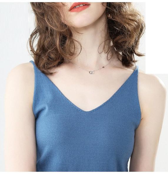 

women's vests small camisole female summer short bottoming wear outside and thin versatile black white