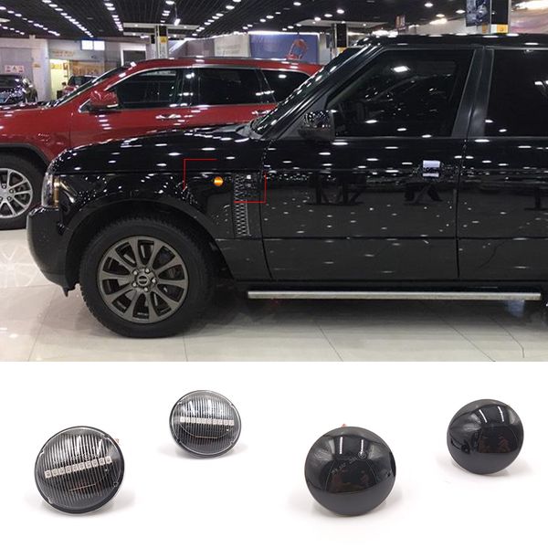 

2pcs led dynamic turn signal side marker light sequential blinker light side repeater for land rover range rover l322 2002-2012