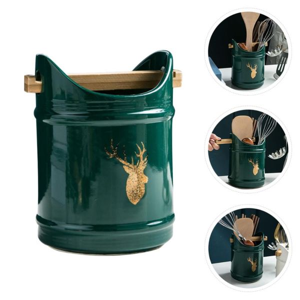 

chopsticks 1pc kitchen utensil holder ceramic cutlery dining table organizer