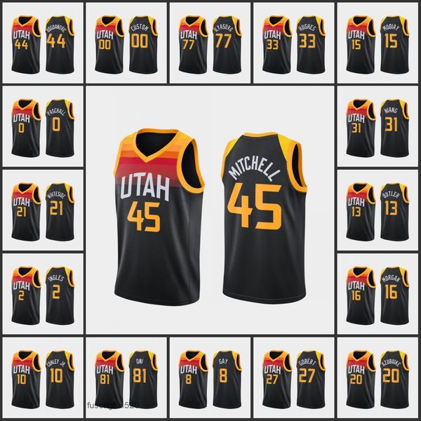 

printed custom utahjazzmen mike conley jr. rudy gobert donovan mitchell bojan bogdanovic emmanuel mudiay customcityedition black jersey