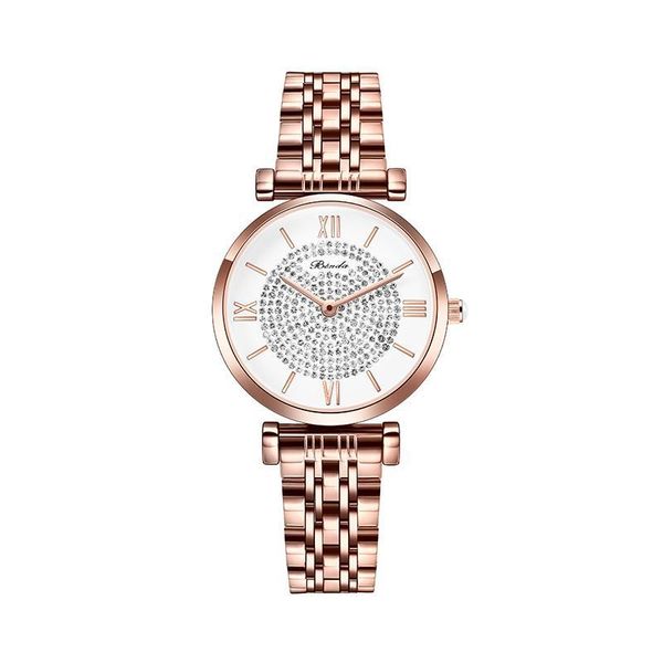 

wristwatches fashion mens and womens neutral lovers watches stainless steel diamond starry sky watch luxury wristwatch, Slivery;brown
