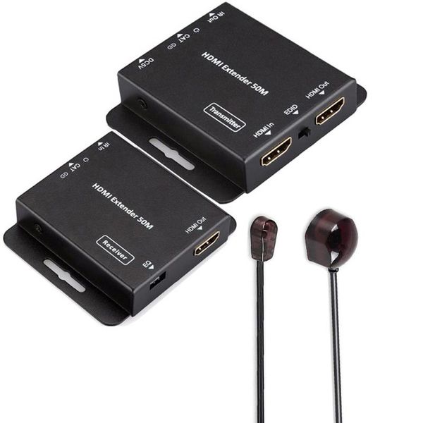 

audio cables & connectors 2-port extender ir poe cat5/6 cable( ethernet extender+ loop out ) 1080p with power adapter up to 50m