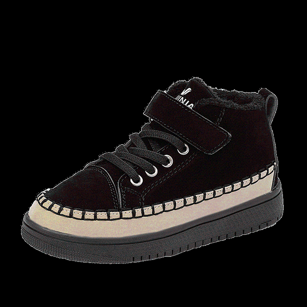 

children casual shoes autumn winter boots boys fashion soft girls 28-38 sport running kids sneakers, Black;grey