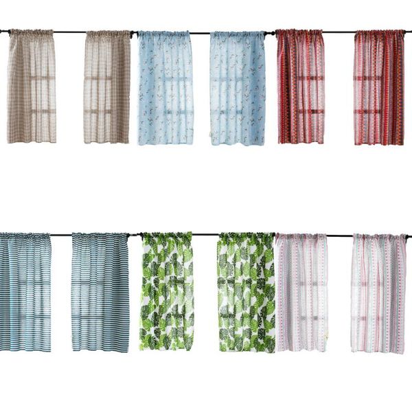 

curtain & drapes lychee short kitchen curtains lattice printed window tulle shade for living room
