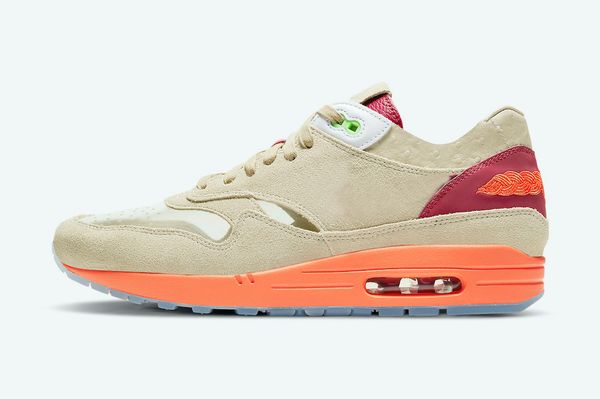 

authentic 1 clot kiss of death cha k.o.d. shoes medium brown transparent net deep red orange blaze men women outdoor sports sneakers with or