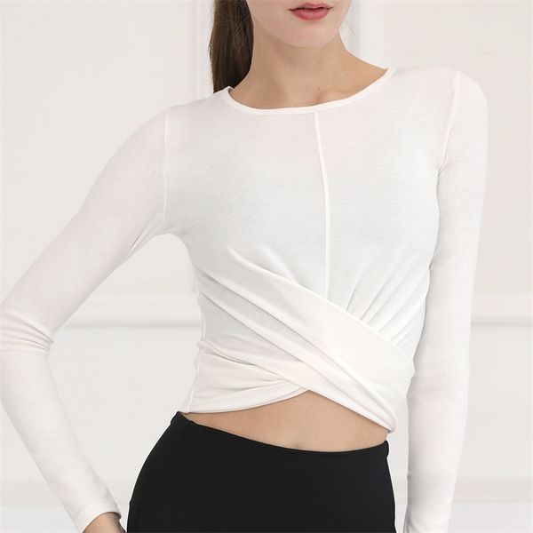 

autumn winter yoga clothes long sleeve women's running sports tights moisture absorption and sweat wicking breathable fitness, Gray