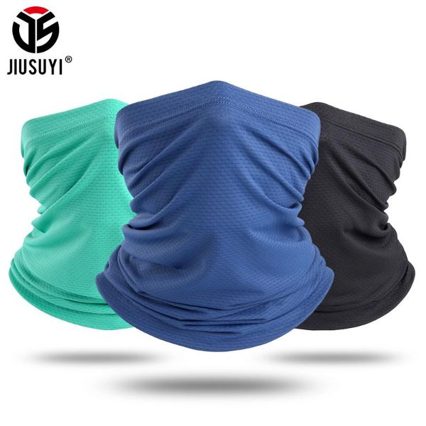 

scarves summer headband neck gaiter balaclava tube scarf soft quick dry breathable elastic windproof ring bandana women men, Blue;gray