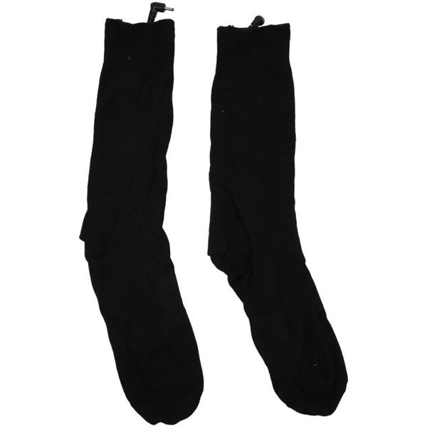 

sports socks thermal cotton heated sport ski winter foot warmer electric warming sock battery power men women, Black