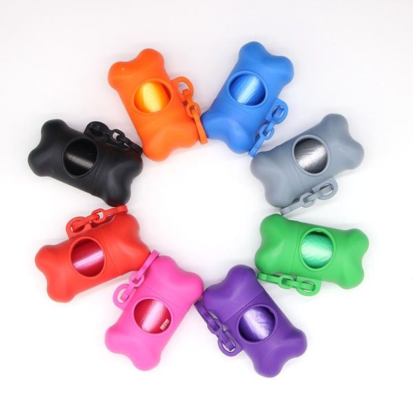 

pet trash bag dispenser dog holder plastic carrier case pets 10 roll poo bags cleaning travel & outdoors