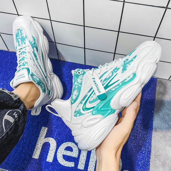 

fashion men women running shoes black white blue green gray -44 graffiti comfortable breathable trainers mens sports sneakers outdoor size 3