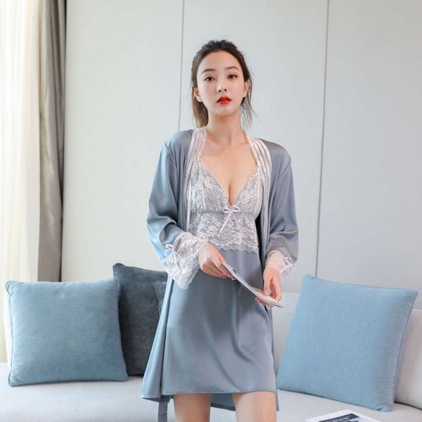 

lingerie women's summer skirt lace stripe large pajamas nightdrs, Black;white