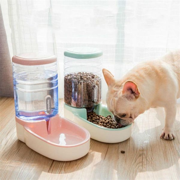

dog bowls & feeders 3.8l pet cat automatic large capacity water fountain plastic bottle feeding dispenser for cats