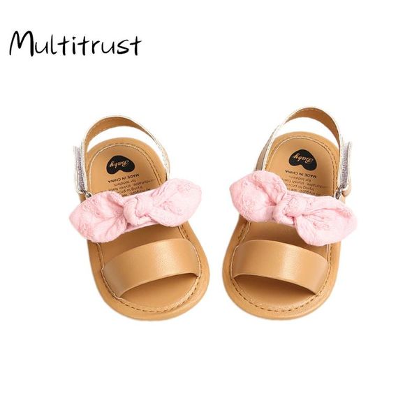 

athletic & outdoor 2021 summer children baby kids boys girls shoes non-slip canvas bowknot toddlers born infantil sandals, Black