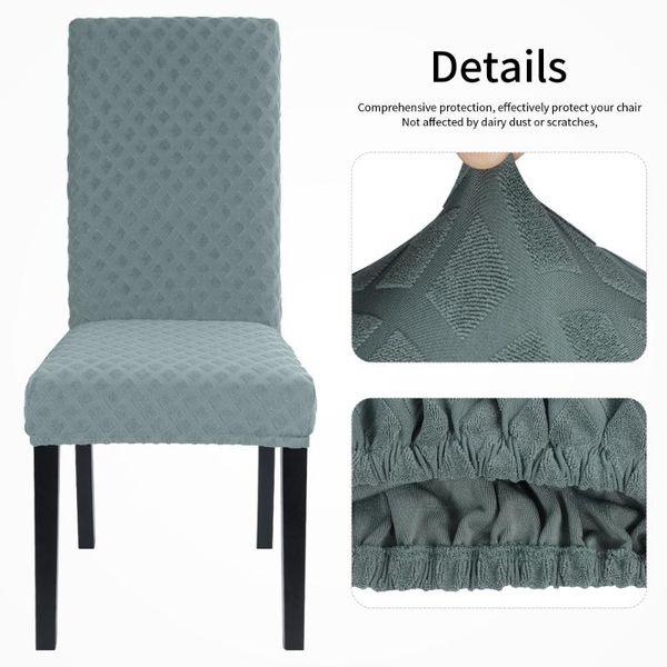 

thick material stretch chair cover for kitchen/wedding elastic covers spandex dining room with back modern