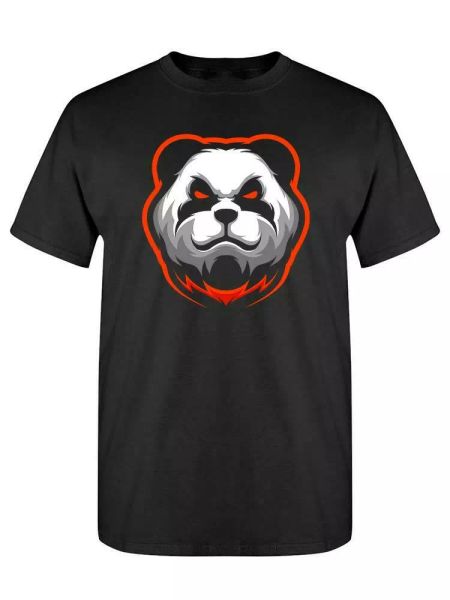 

Panda Head Mascot Tee Men's -Image by Shutterstock, White;black