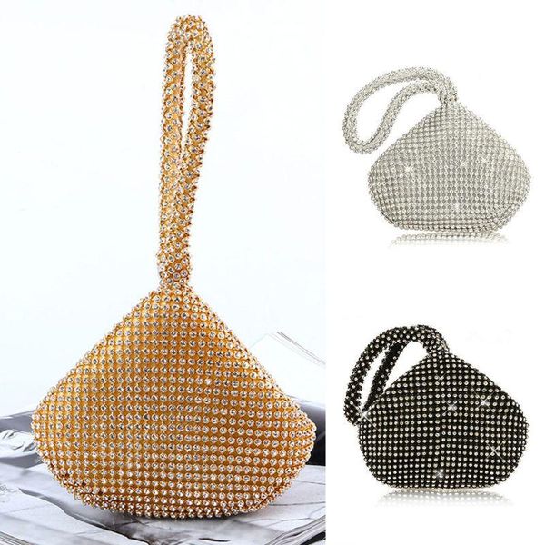 

evening bags women's triangle glitter handbag purse clutch luxury party prom