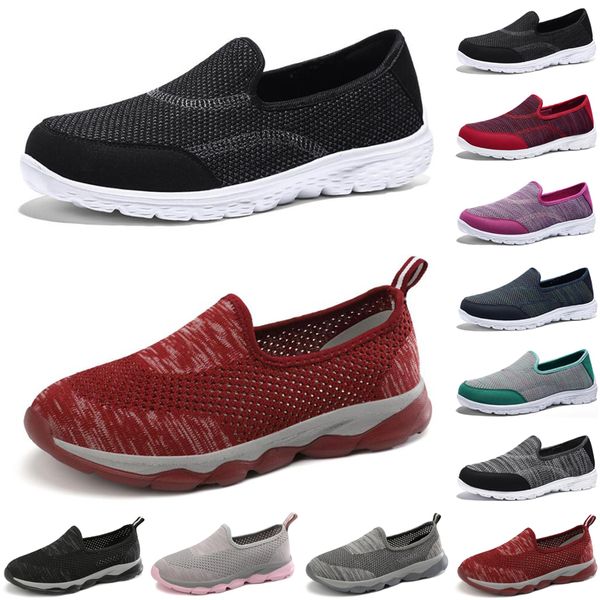 

wholesale luxury women casual shoes black red gray loafers flat slip on breathable mens trainers sneakers size 35-42, White;red