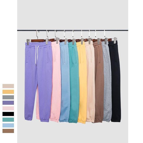 

boys pants spring kids boy girl solid color elastic waist long pant casual sports pockets trousers for 2-8y teen clothing, Blue