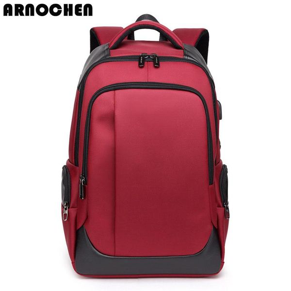 

backpack arnochen 2021 backpacks men's casual usb breathable wear business computer bag travel student xd121
