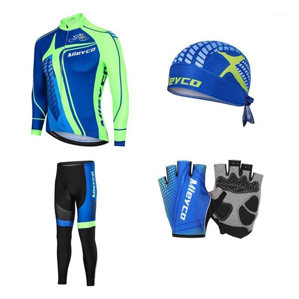 

mieyco bike clothing long sleeve men cycling jersey sets compressed fall suite anti pilling bikes clothes mountain racing suit1, Black;blue