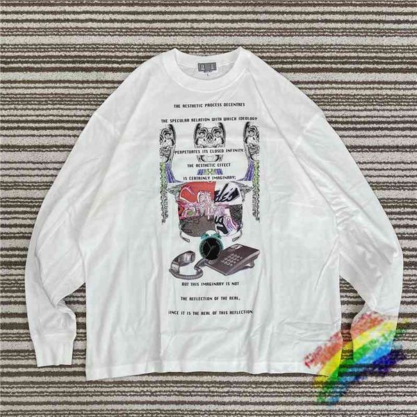 

long sleeve t shirt men women 1 tees loose t-shirt, White;black