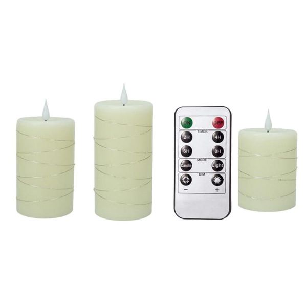 

candles 1 set of flame-less led lights mood with remote controller (beige)
