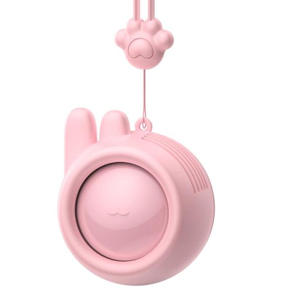 

electric fans m7df hanging neck fan personal necklace air cooler rechargeable mini usb with lanyard for home office sports travel