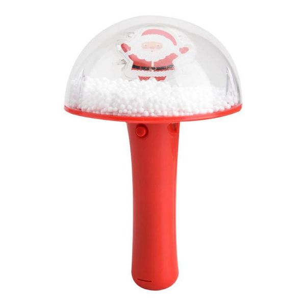 

christmas decorations flashing glowing light up spinner stick wands luminous santa claus rotated music handheld gift toys