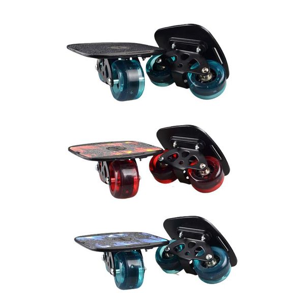

roller road drift skates plate anti slip board with pu wheels for skate aluminum alloy 500kg bearing skateboarding