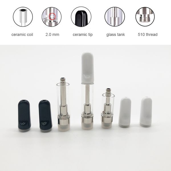 

Newest 510 Metal Glass oil Cartridge G5 M6T Ceramic Atomizers Coil CC Carts OEM custom logo packaging TH2 TH205 Tank Thick Vaporizer