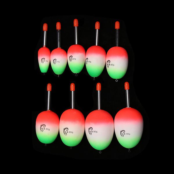 

5 pcs/set eva luminous floating floats sea rock fishing striking hard tail belly 10g/15g/20g/30g/40g/50g/80g/90g/100g