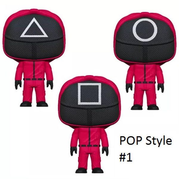 

keychains squid game doll figurine decoration peripheral props model of the statue korean tv series pendant ornament home decor, Silver