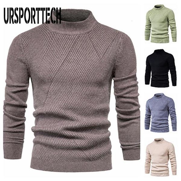 

striped turtleneck sweater plus size o neck slim oversized sweaters for men korean knitted pullovers jumper men's clothing1 hsdj, White;black