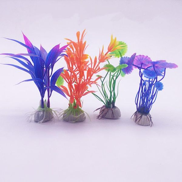 

decorations plastic artificial plants underwater ornament decor grass flowers aquarium world of tanks landscape