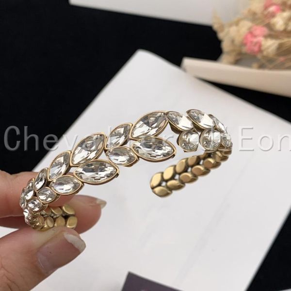 

bangle luxury vintage crystal bracelets for woman 2021 fashion jewelry wedding party girl's accessories bracelet, Black