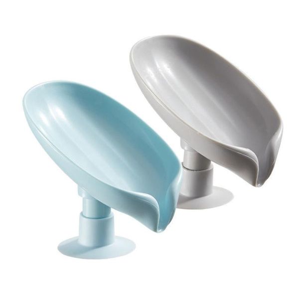 

bath accessory set leaf soap box vertical non drilling drainage bathroom storage rack laundry innovative