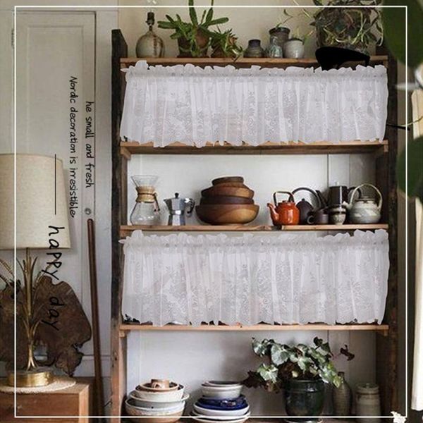 

curtain & drapes lace kitchen curtains embroidered translucent can be used to decorate restaurants cafes pubs