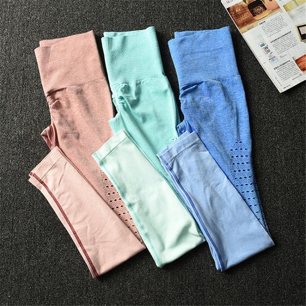 

yoga outfits women energy seamless tummy control pants super stretchy gym tights high waist sport leggings running, White;red