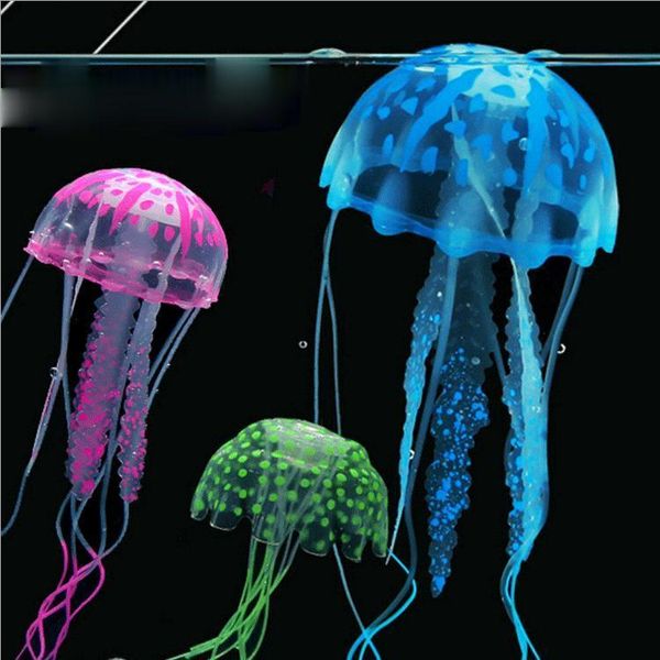 

decorations glowing jellyfish aquarium decoration artificial floating for fish tank ornament