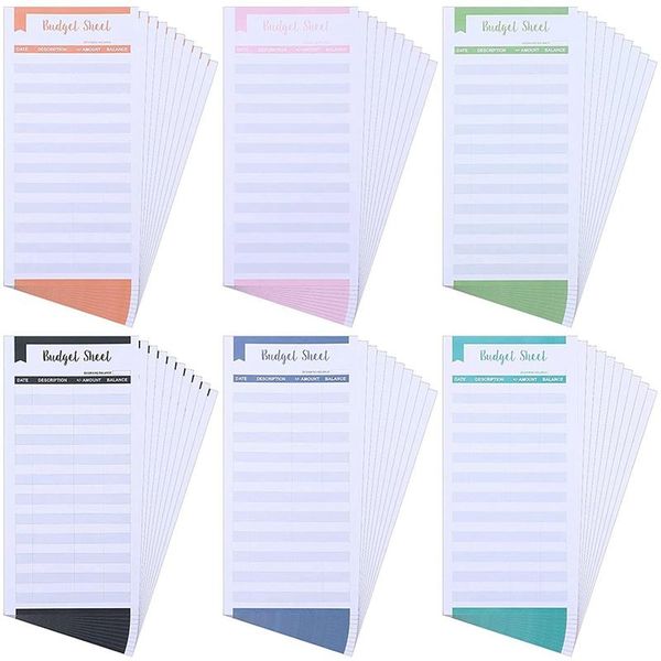 

gift wrap 60 pieces expense tracker sheets budget trackers paper fit envelopes banknote envelope for personal