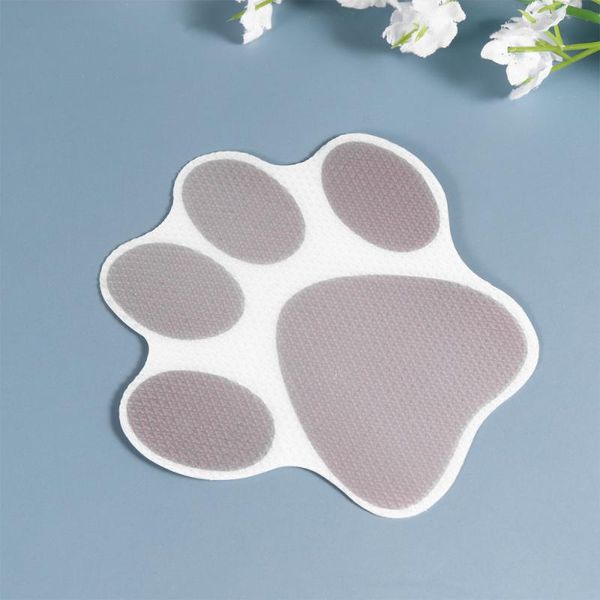 

10pcs dog footprint stickers cartoon bathtub prevention decals self-adhesive tub pasters (grey) bath mats