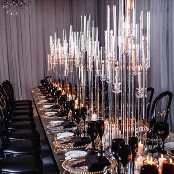

party decoration 10pcs) style acrylic plinths candlestick for wedding 2027