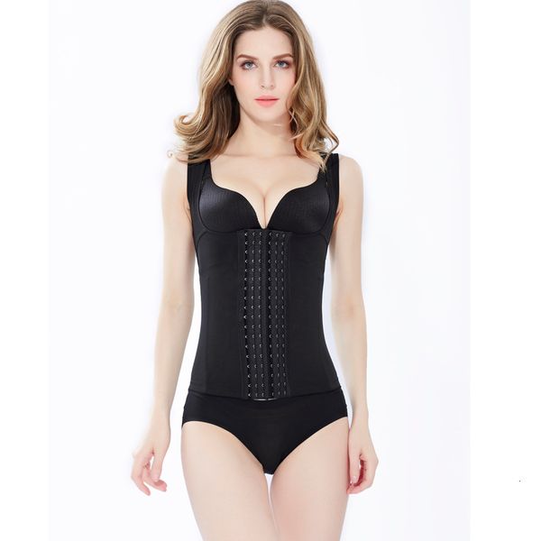 

vest waist trainer corset body slimming modeling strap belt, Black;white