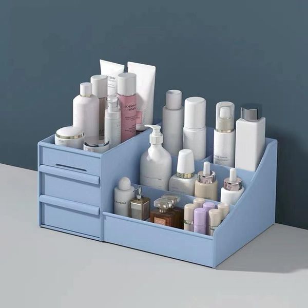 

makeup organizer cosmetic storage box drawer jewelry nail polish container desksundries boxes & bins