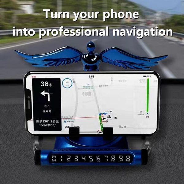 

car air freshener perfume angel wing creative product multi-function can parking sign mobile phone bracket